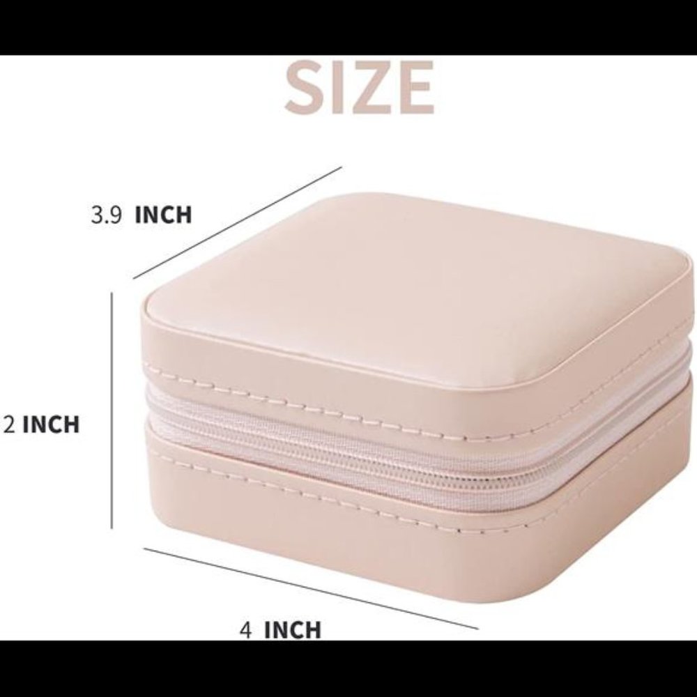 Travel jewelry case Travel jewelry box Travel Jewelry Organizer Small Jewelry - Picture 2 of 7